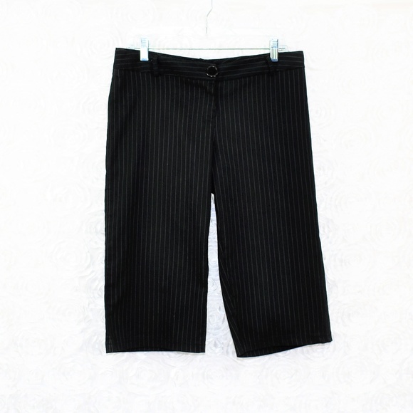 Vtg Erica Simone Capri Pin Stripe Pants - Picture 1 of 3